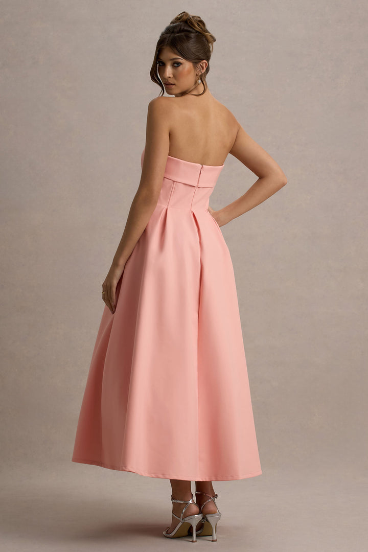 Sommerfeld | Stilvolles Midi-Kleid mit Schulterfreiem Ausschnitt