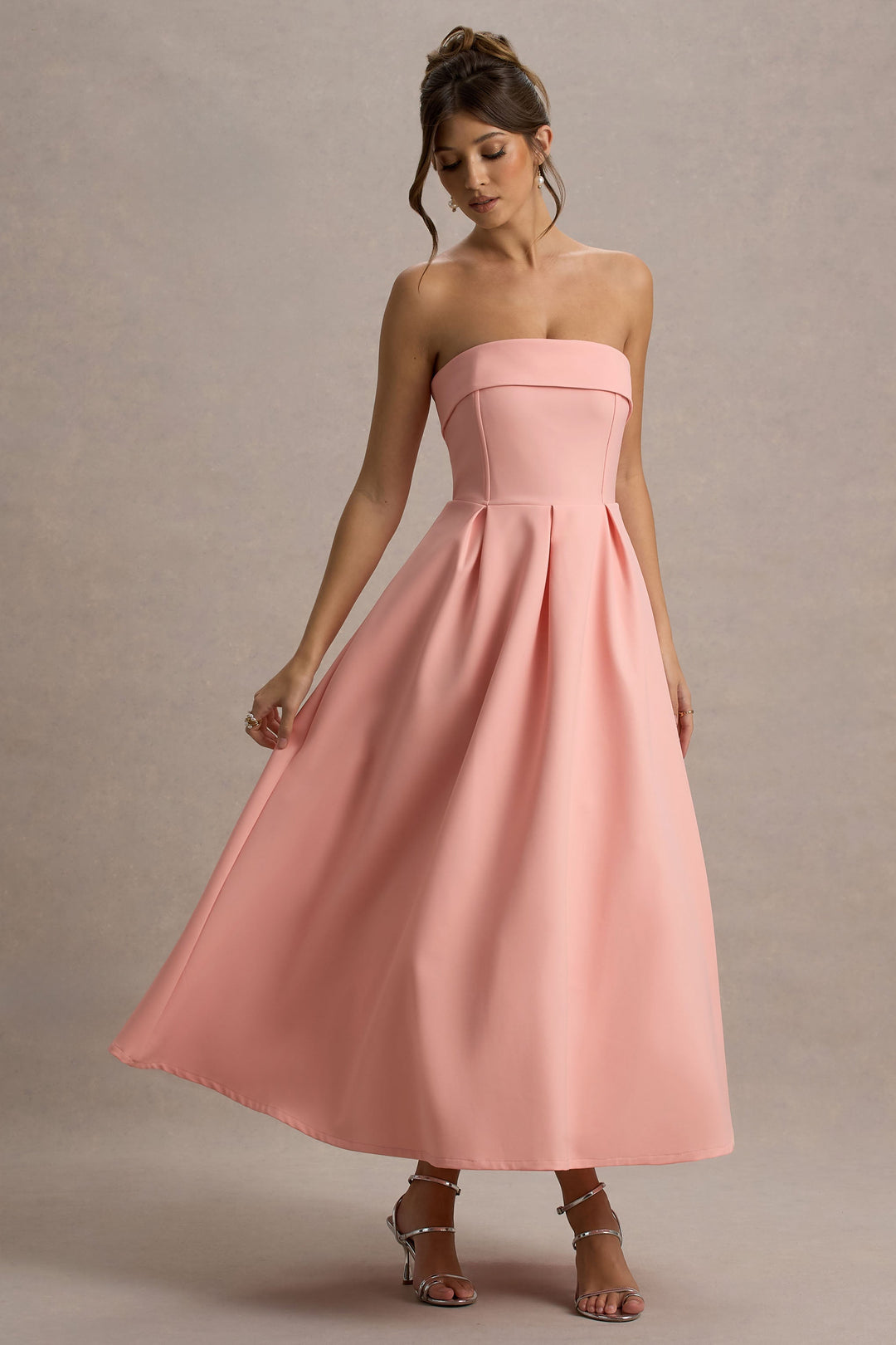Sommerfeld | Stilvolles Midi-Kleid mit Schulterfreiem Ausschnitt