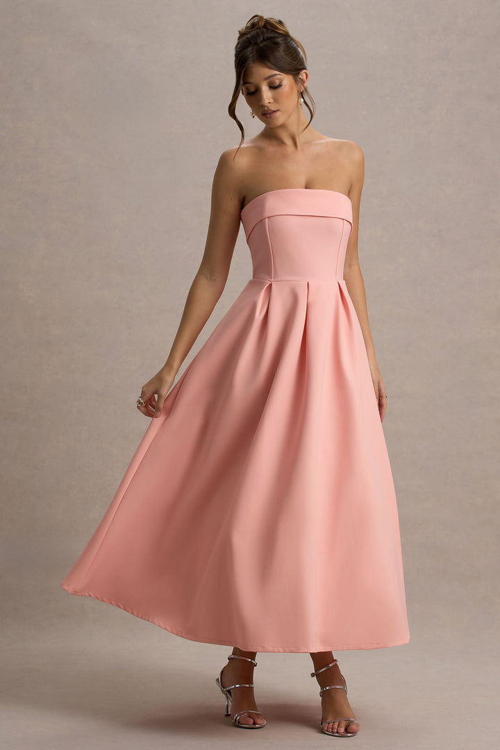 Sommerfeld | Stilvolles Midi-Kleid mit Schulterfreiem Ausschnitt