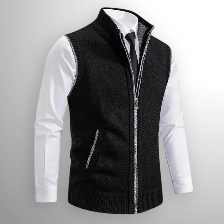 Sommerfeld | Elegante Strickweste mit Reißverschluss für Herren
