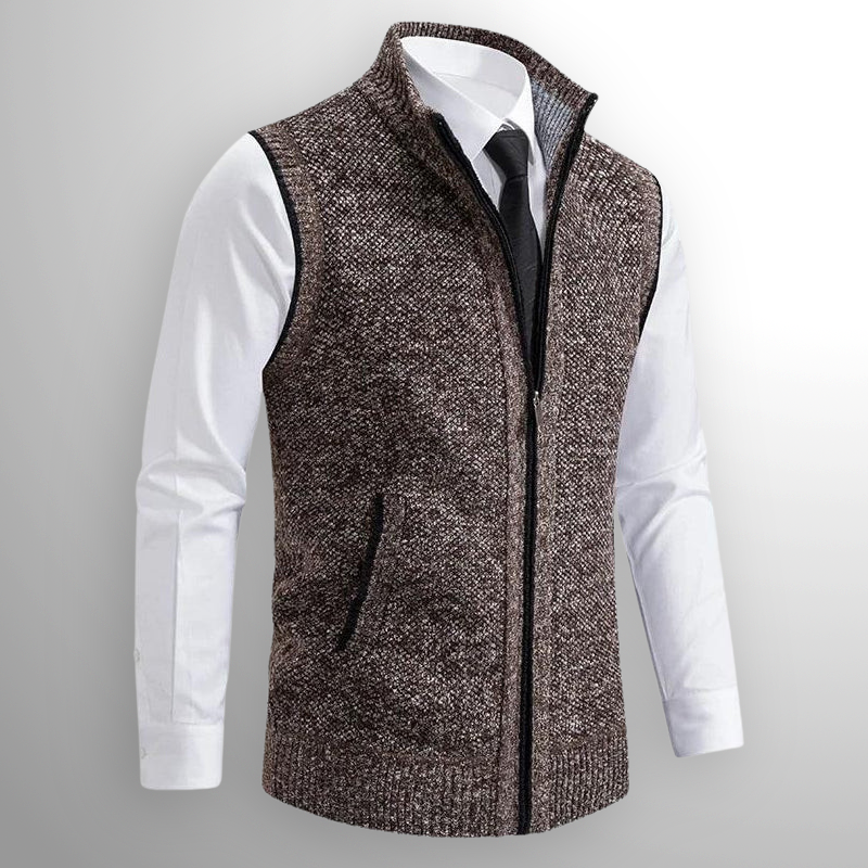 Sommerfeld | Elegante Strickweste mit Reißverschluss für Herren