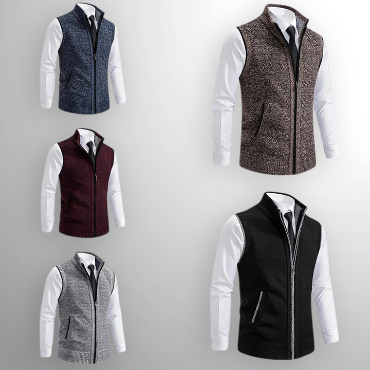 Sommerfeld | Elegante Strickweste mit Reißverschluss für Herren