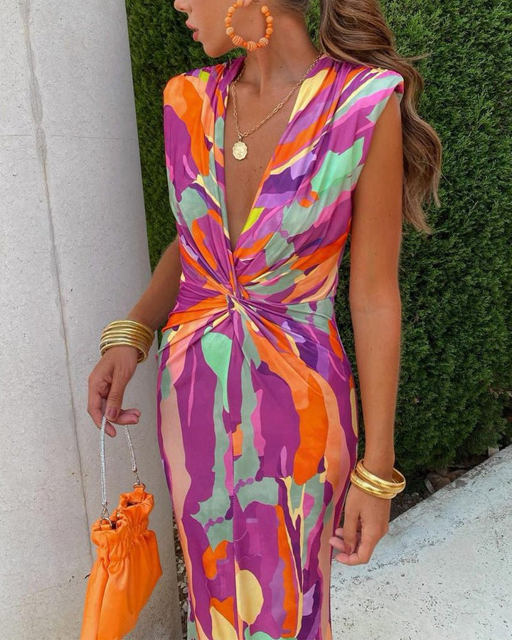 Sommerfeld | Maxikleid mit Rückenausschnitt und Schleifendetail