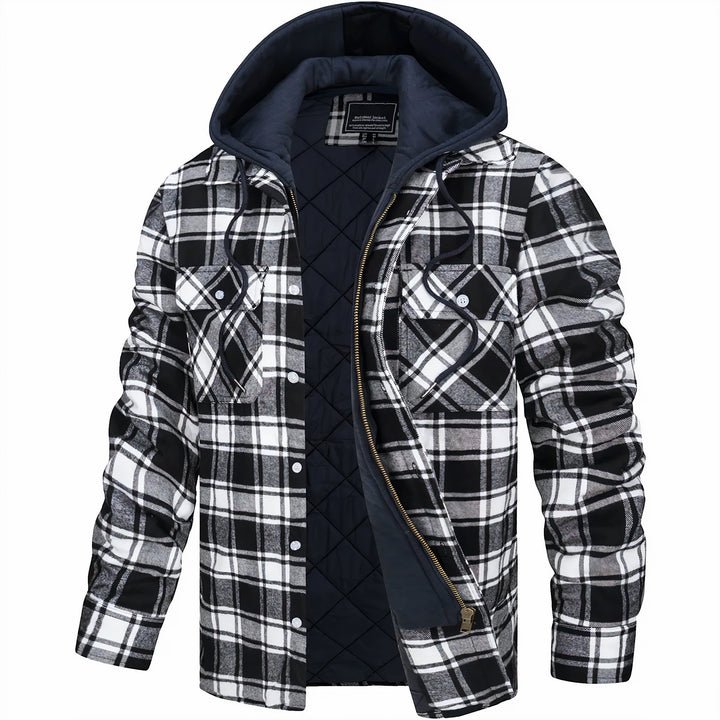Sommerfeld | Karierte Herrenjacke mit Reißverschluss