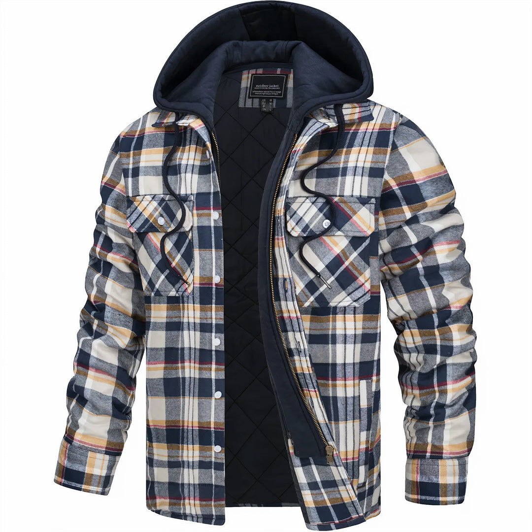 Sommerfeld | Karierte Herrenjacke mit Reißverschluss