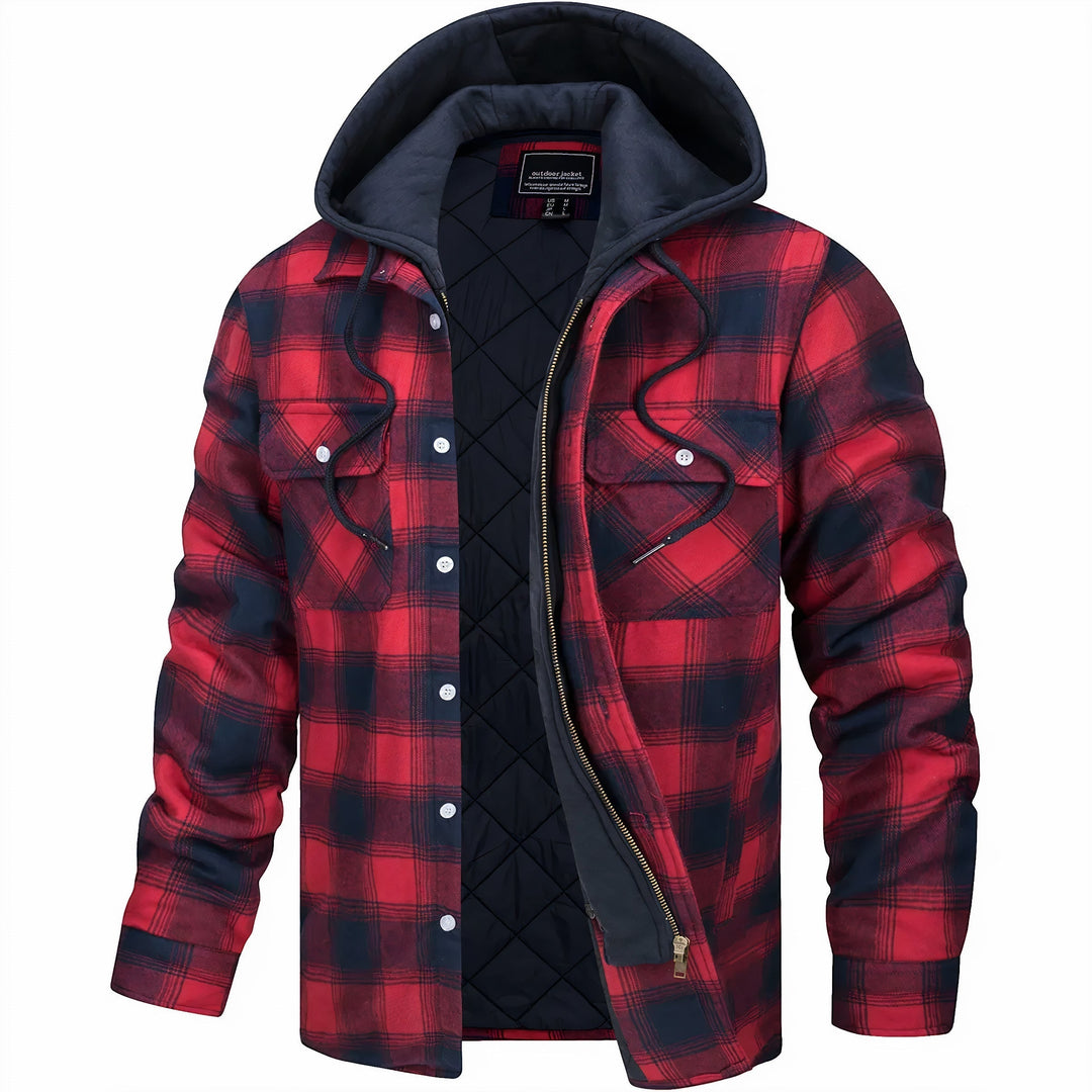 Sommerfeld | Karierte Herrenjacke mit Reißverschluss