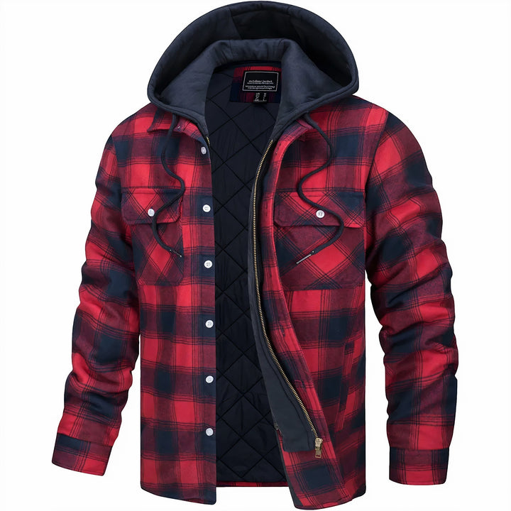Sommerfeld | Karierte Herrenjacke mit Reißverschluss