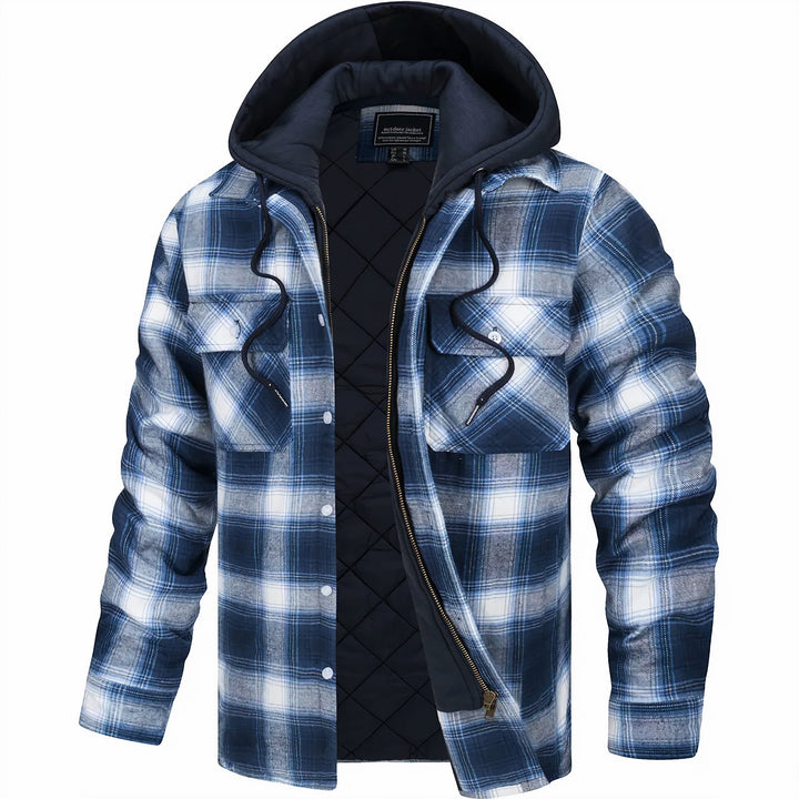 Sommerfeld | Karierte Herrenjacke mit Reißverschluss