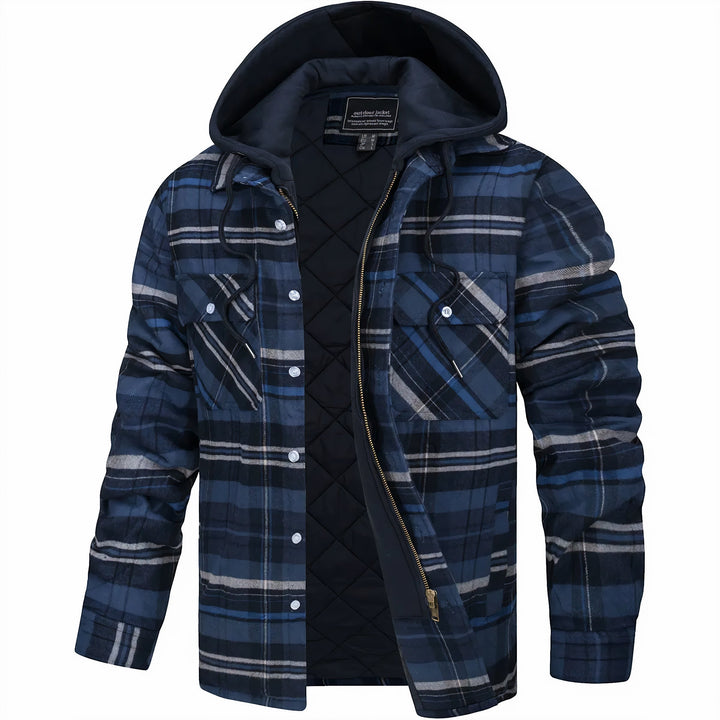 Sommerfeld | Karierte Herrenjacke mit Reißverschluss