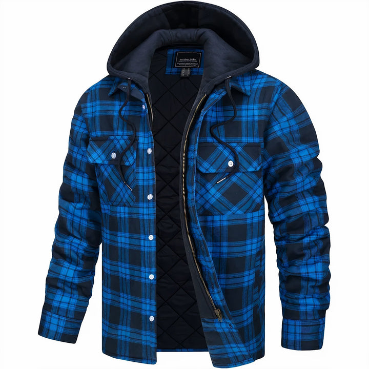 Sommerfeld | Karierte Herrenjacke mit Reißverschluss